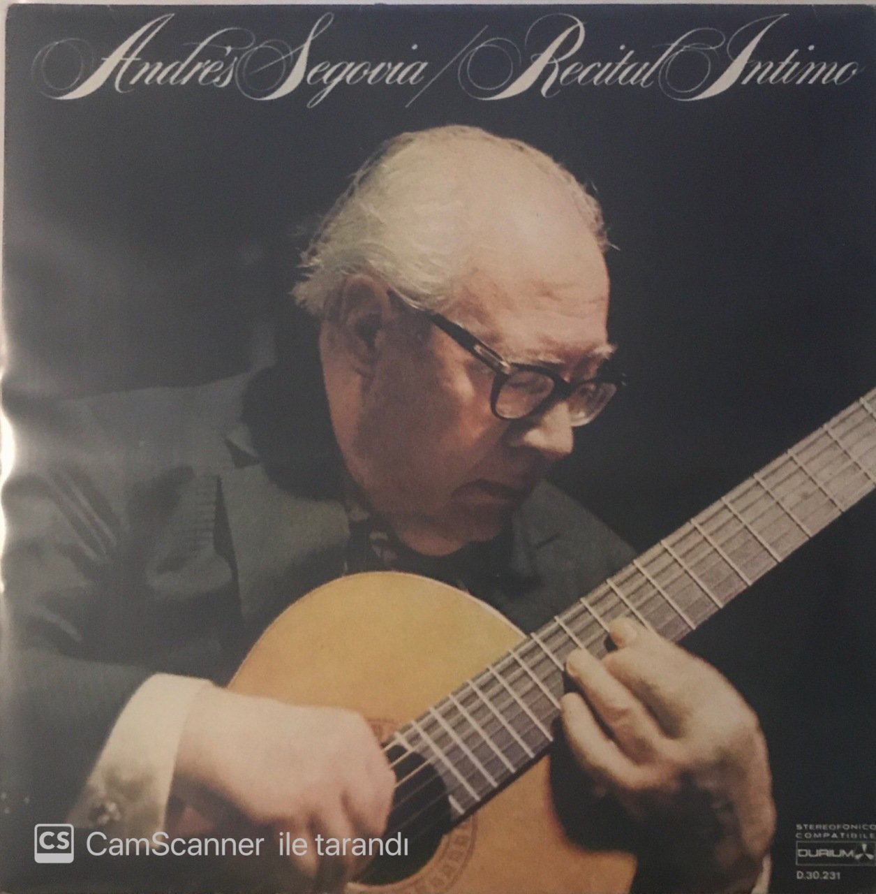 Andres Segovia Recita Intimo LP