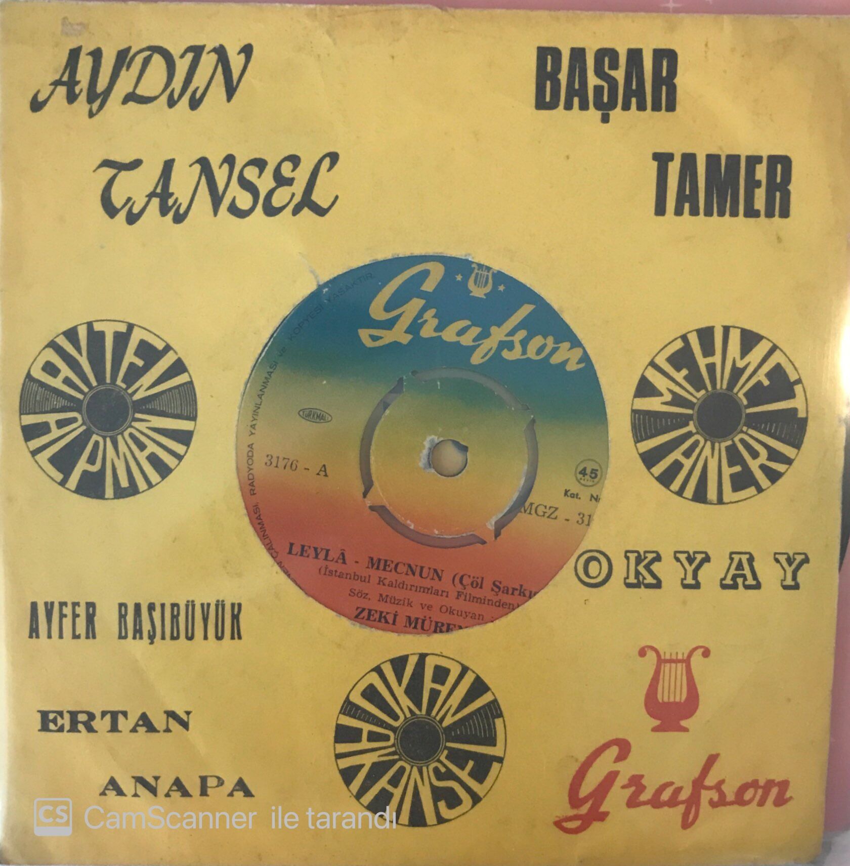 Zeki Müren Leyla Mecnun (Çöl Şarkısı) 45lik