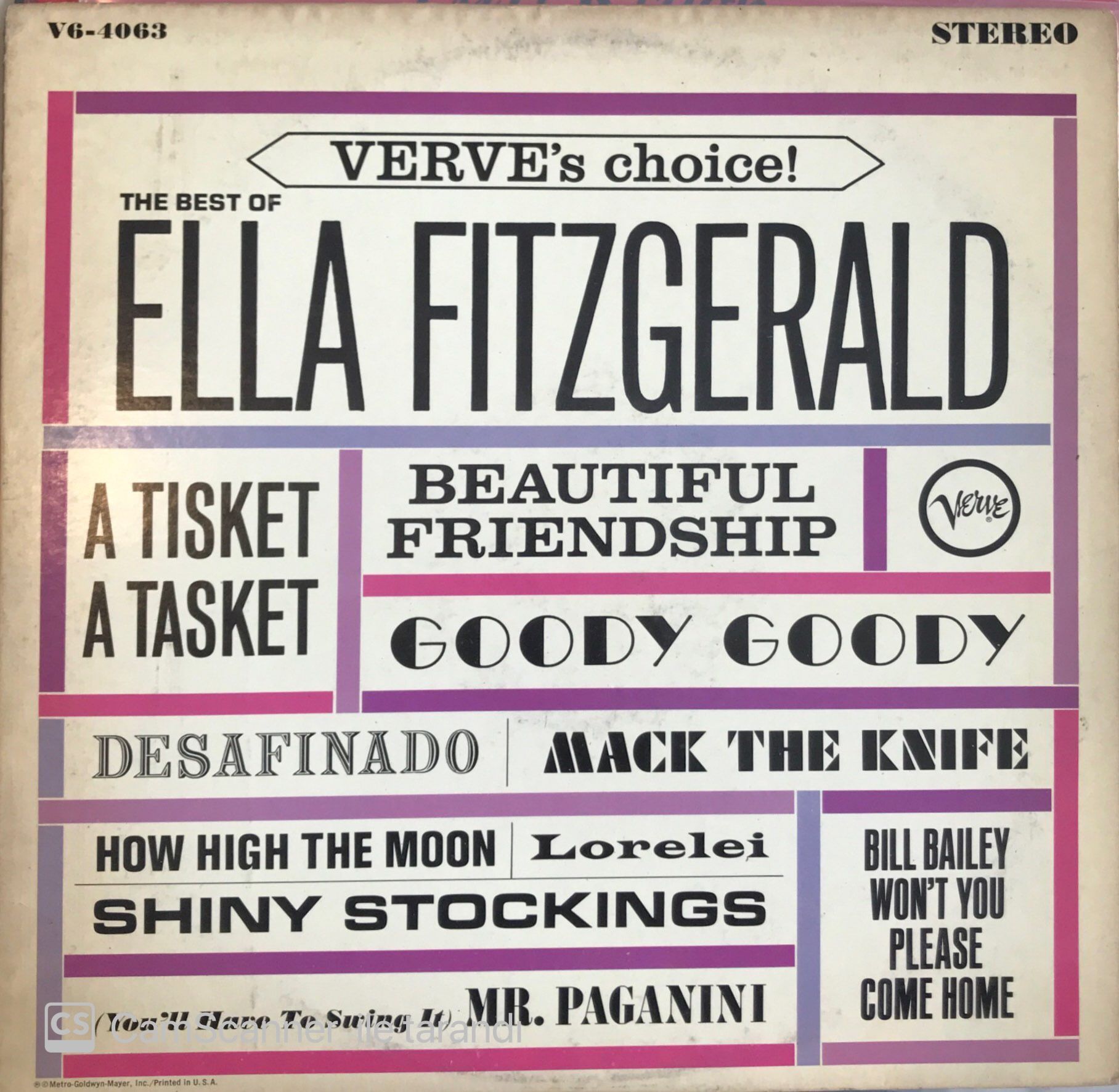 The Best Of Ella Fıtzgerald LP
