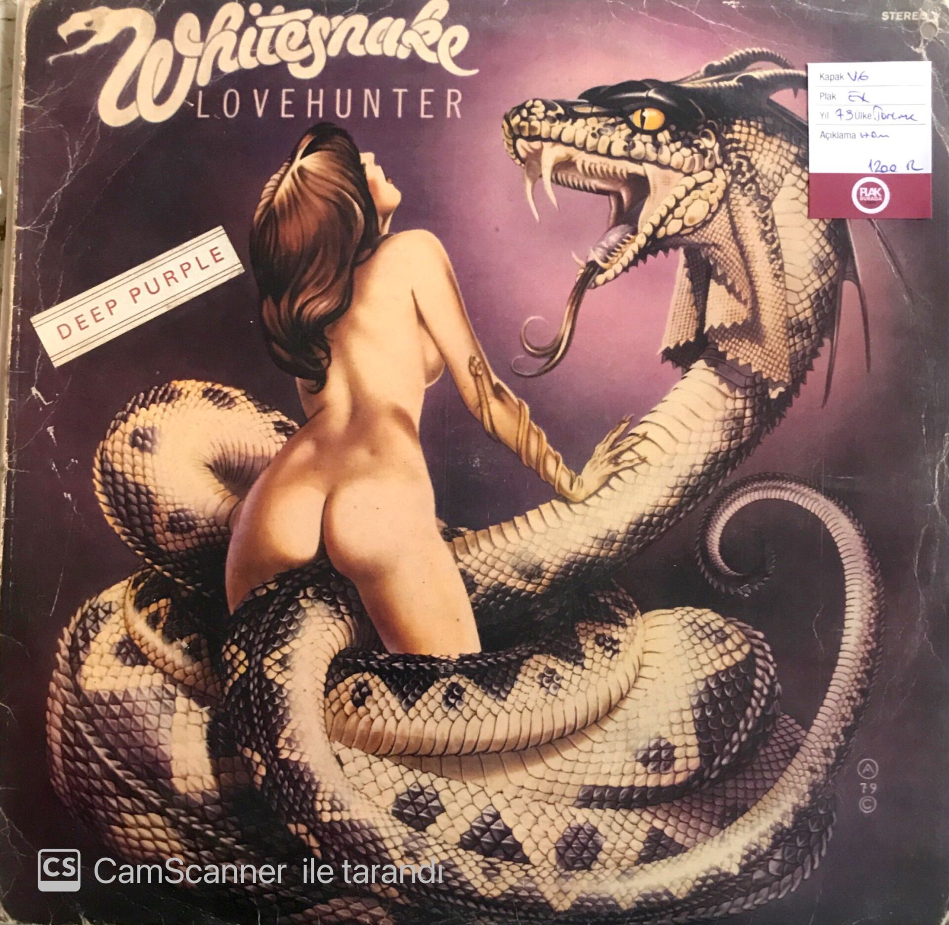 Whitesnake Love Hunter LP
