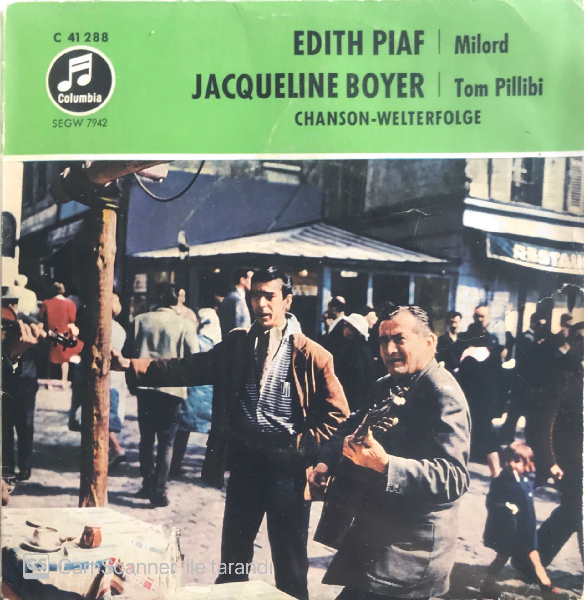 Edith Piaf & Jacqueline Boyer - Chanson/Welterfodge - 45'lik