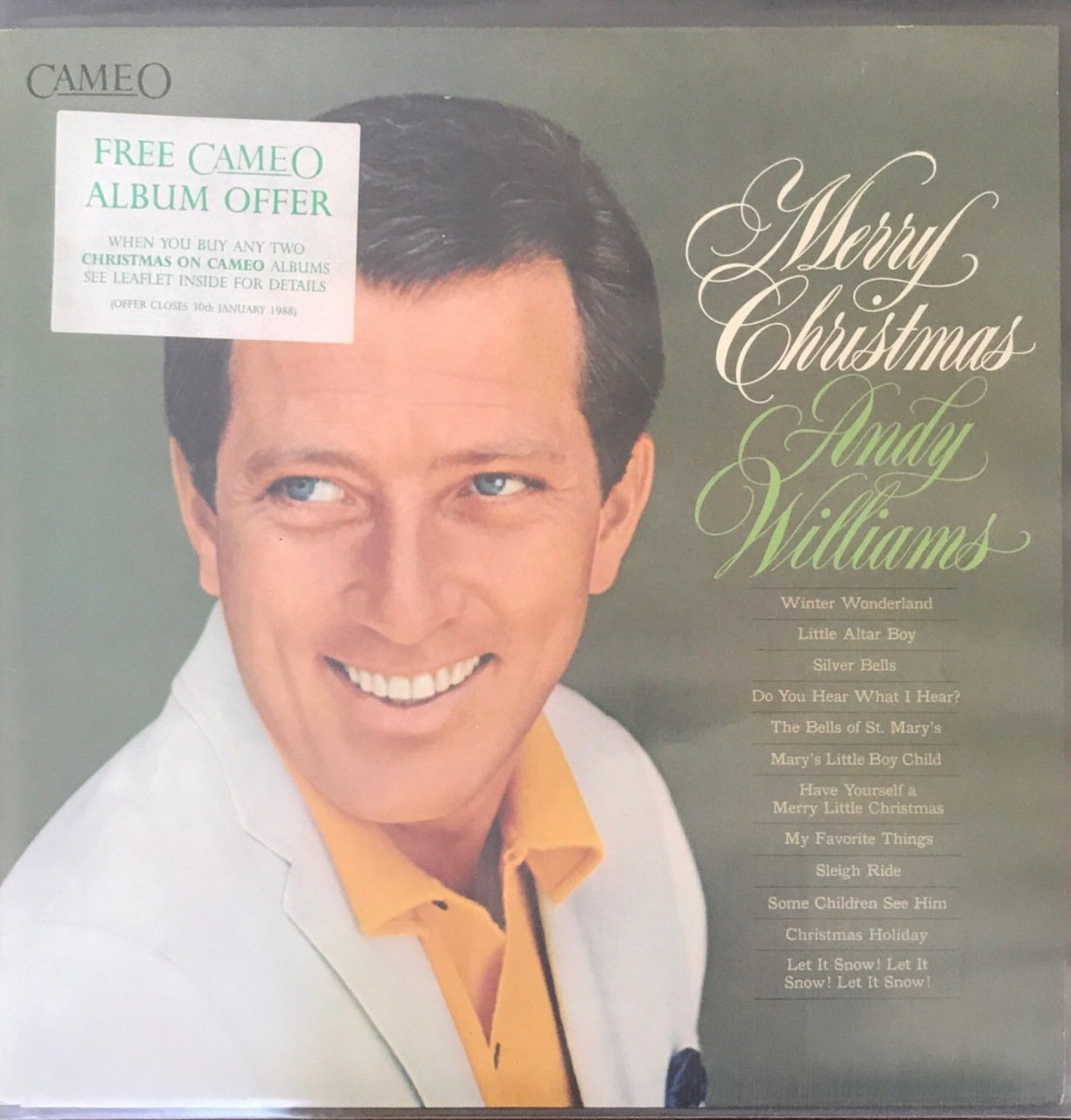 Andy Williams Merry Christmas LP