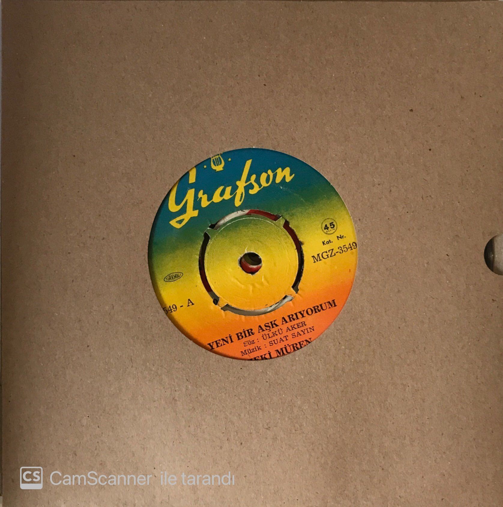 Zeki Müren Yeni Bir Aşk Arıyorum 45lik