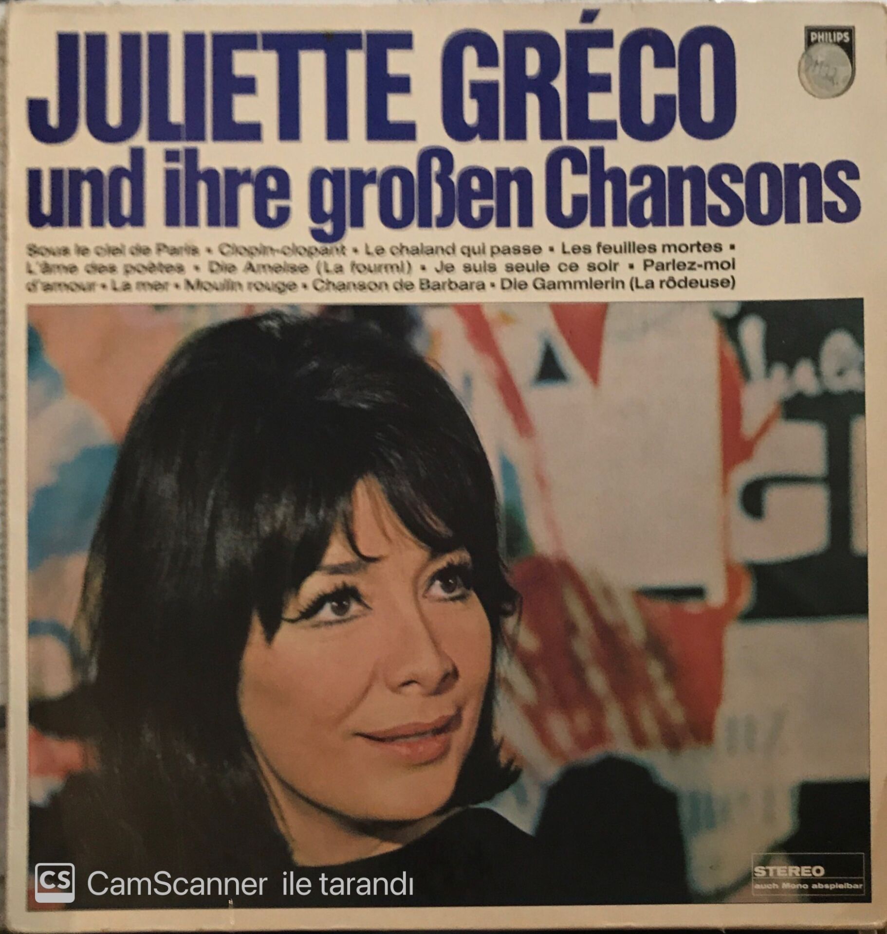 Juliette Greco - Und İhre Groben Chansons LP
