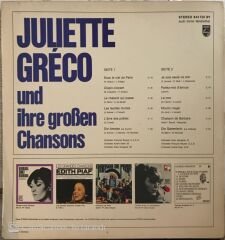 Juliette Greco - Und İhre Groben Chansons LP
