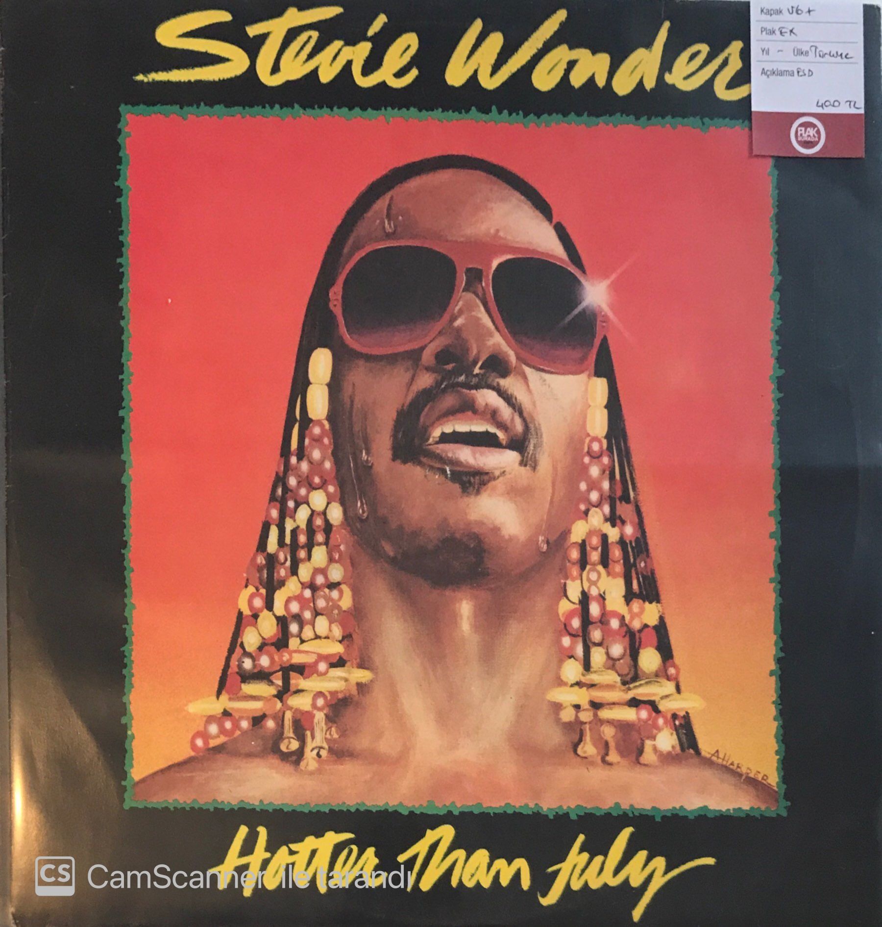 Stevie Wonder Hotter Than July LP