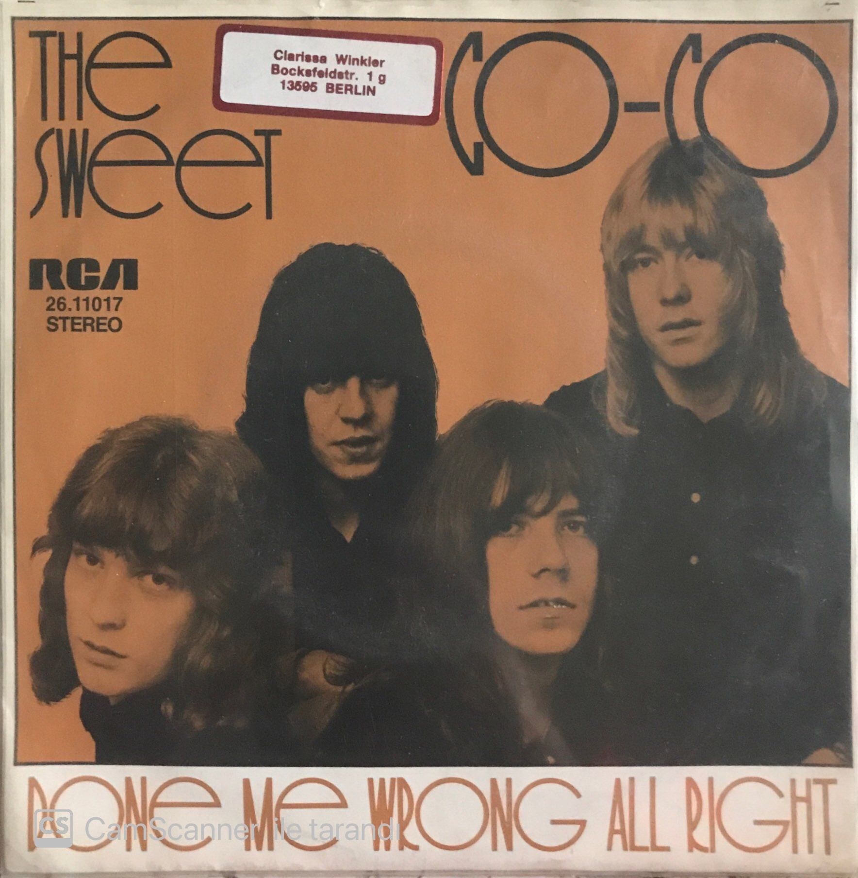 The Sweet / Co-Co 45'lik
