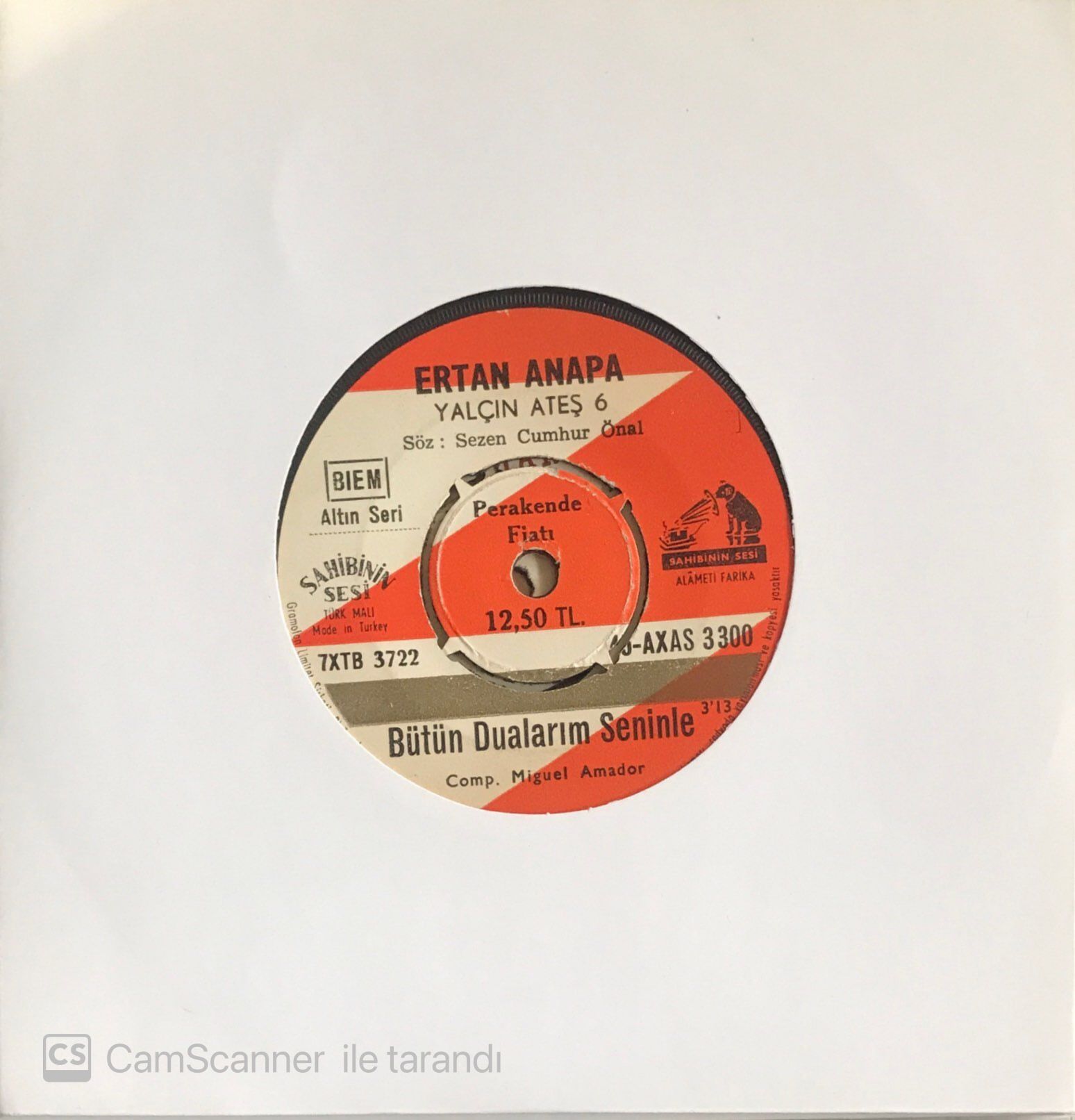 Ertan Anapa Bütün Dualarım Seninle 45lik