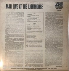 MJQ Live At The Lighthouse LP