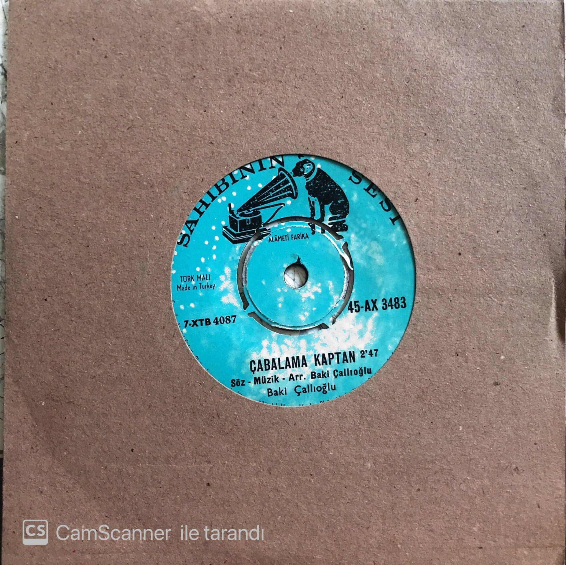 Baki Çallıoğlu - Çabalama Kaptan/Pırtık Derler Adına - 45'lik