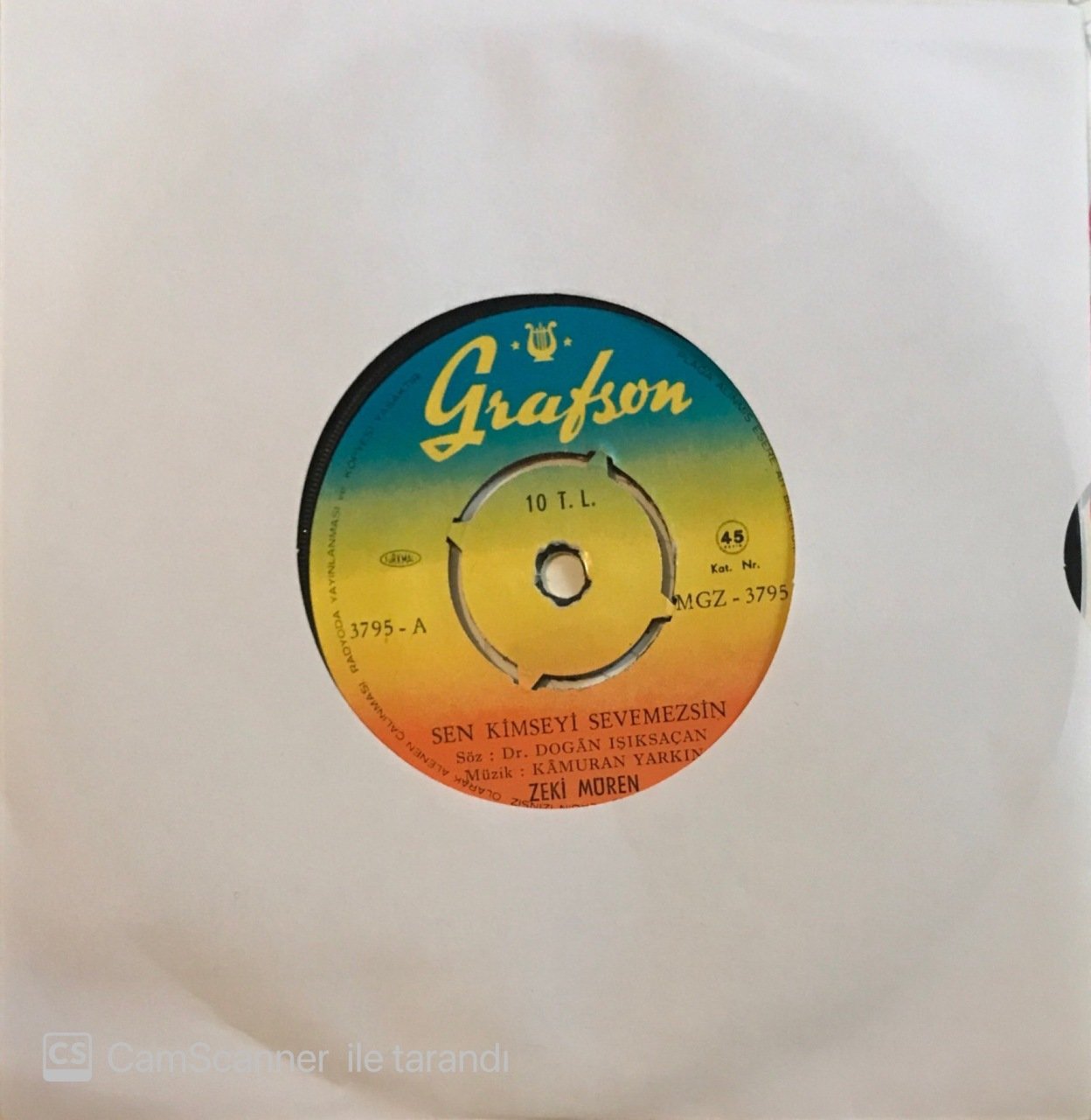 Zeki Müren Sen Kimseyi Sevemezsin 45lik