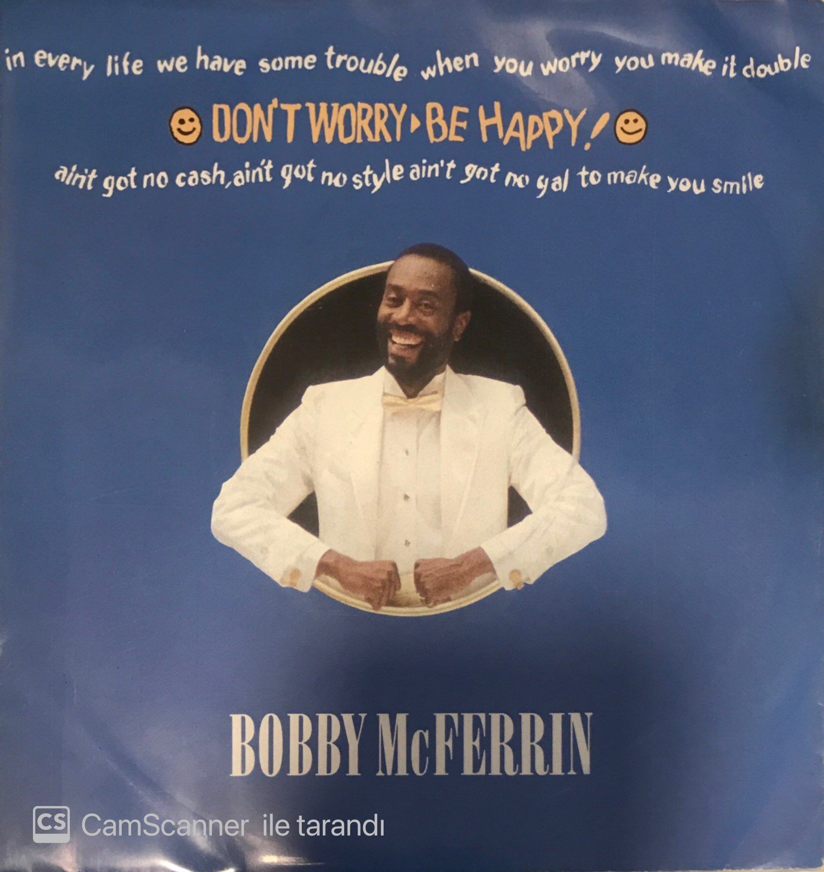 Bobby McFerrin Don't Worry Be Happy 45lik