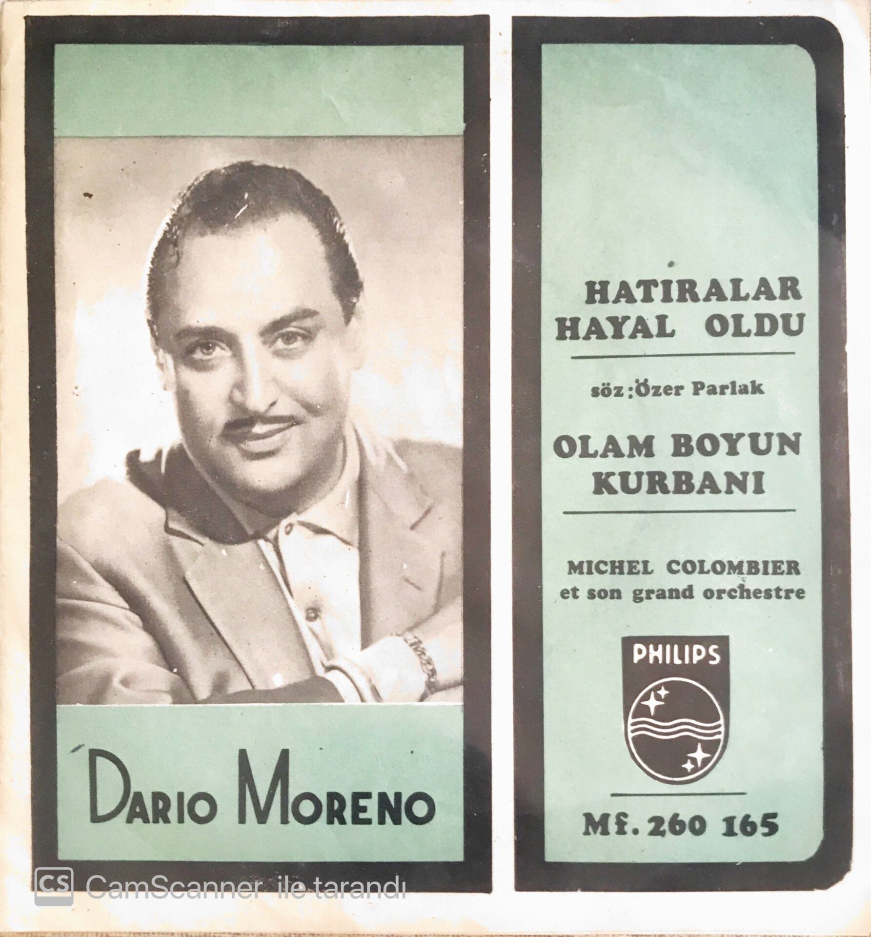 Dario Moreno - Hatıralar Hayal Oldu/Olam Boyun Kurbanı - 45'lik