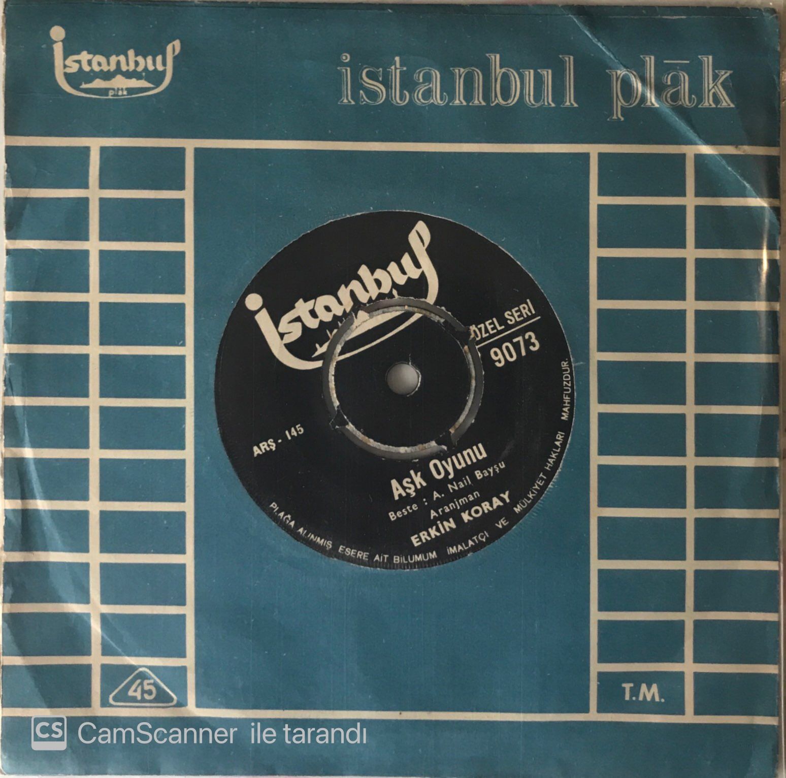 Erkin Koray Aşk Oyunu 45lik