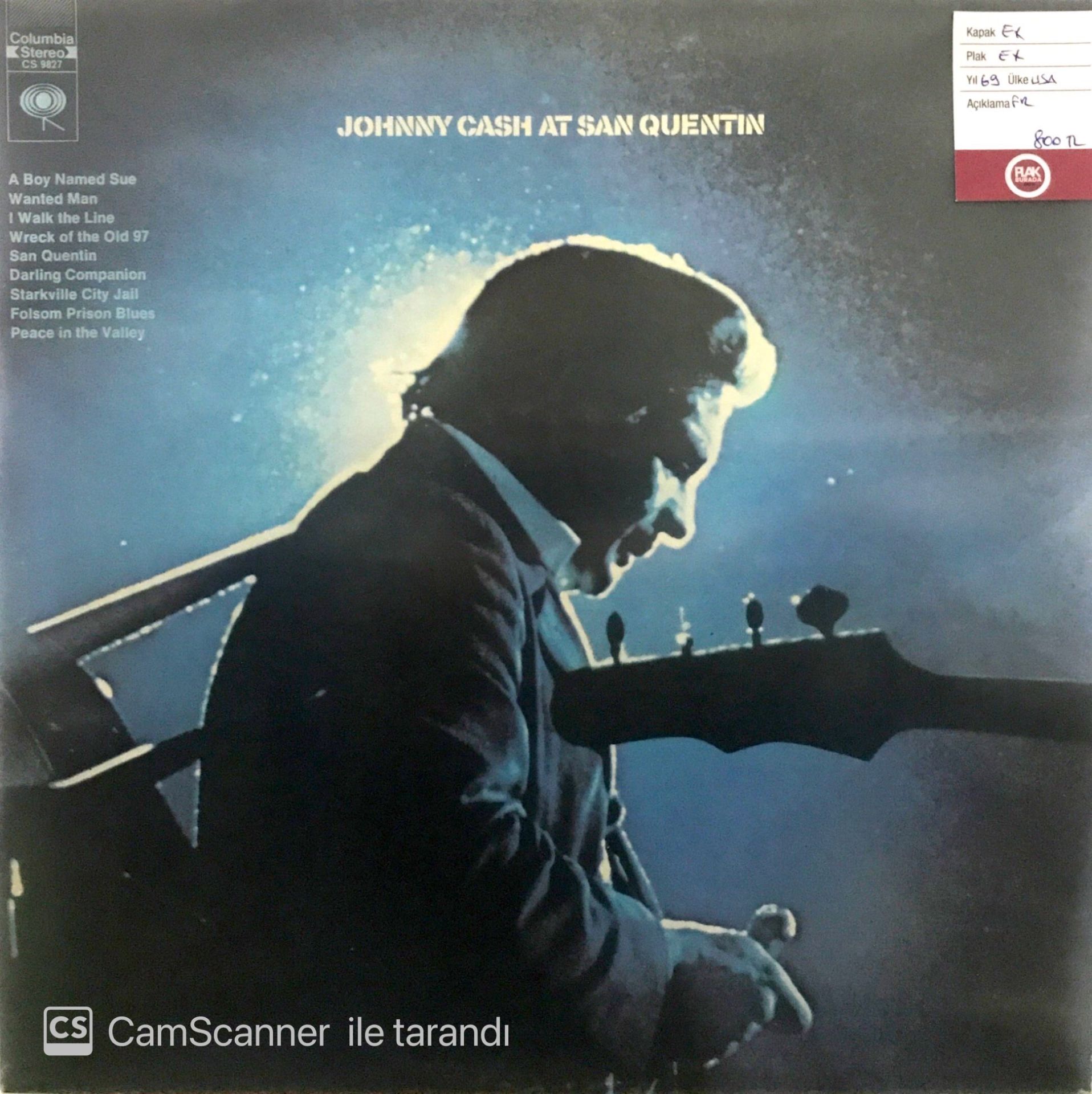 Johnny Cash At San Quentin LP