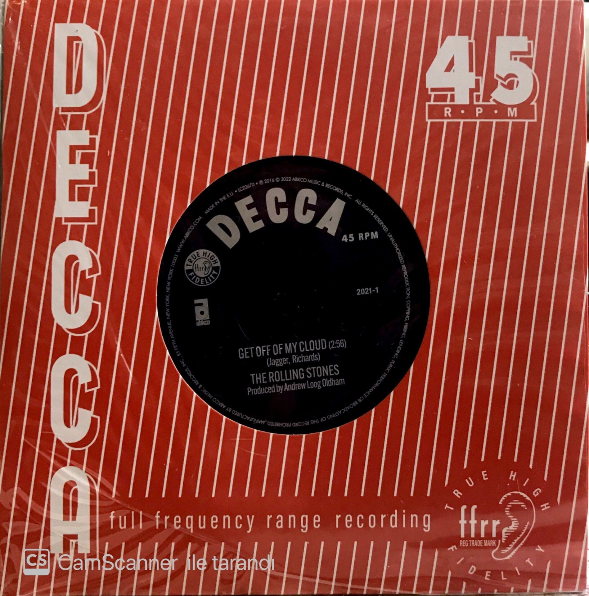 The Rolling Stones - Get out of my Cloud 45'lik