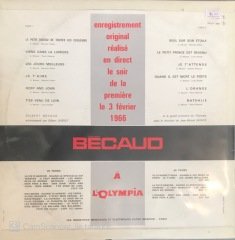 Gilbert Becaud A L'Olympia LP