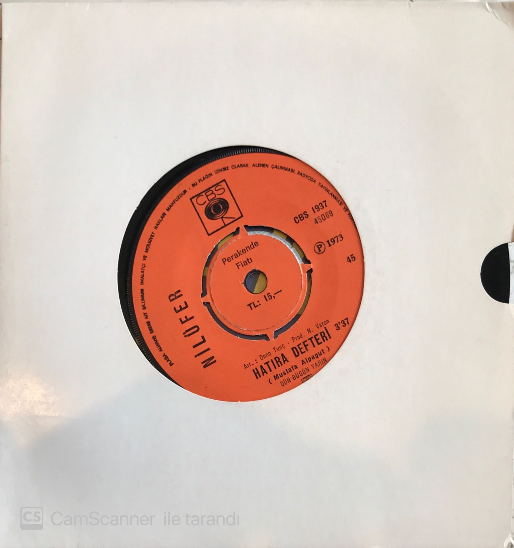 Nilüfer Hatıra Defteri 45lik