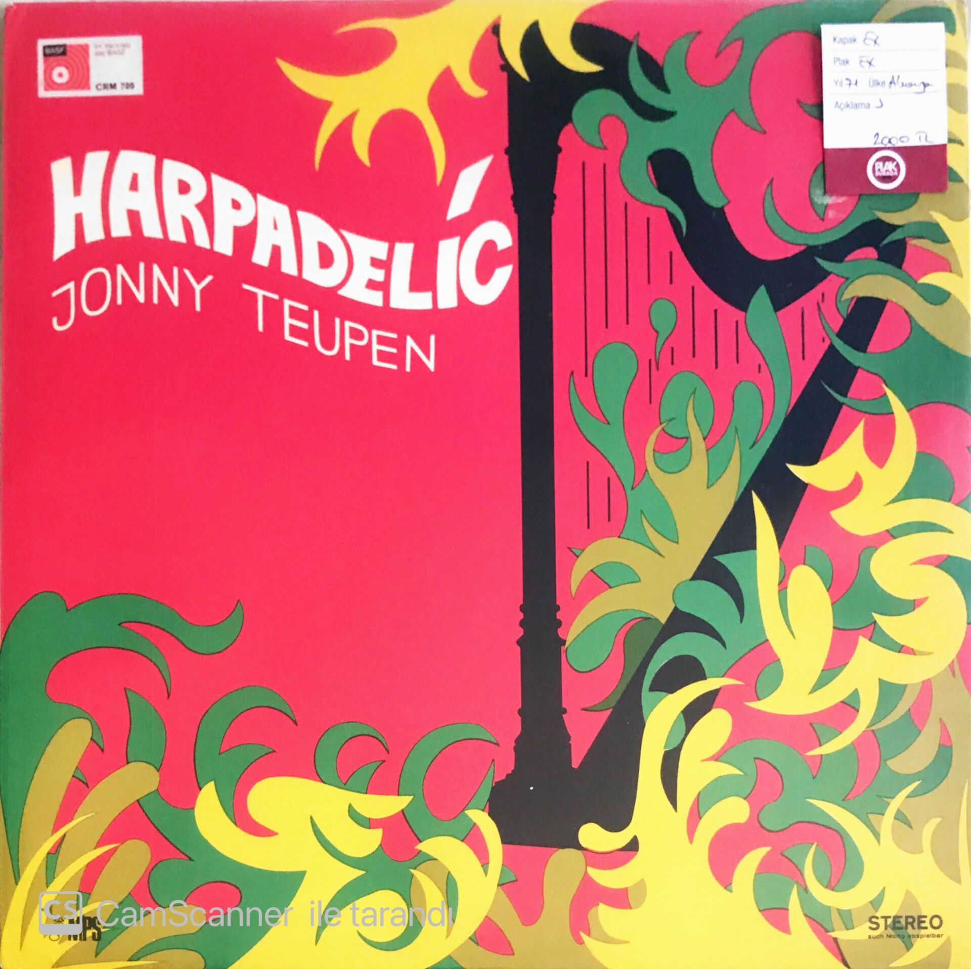 Johnny Teupen - Harpadelic - LP