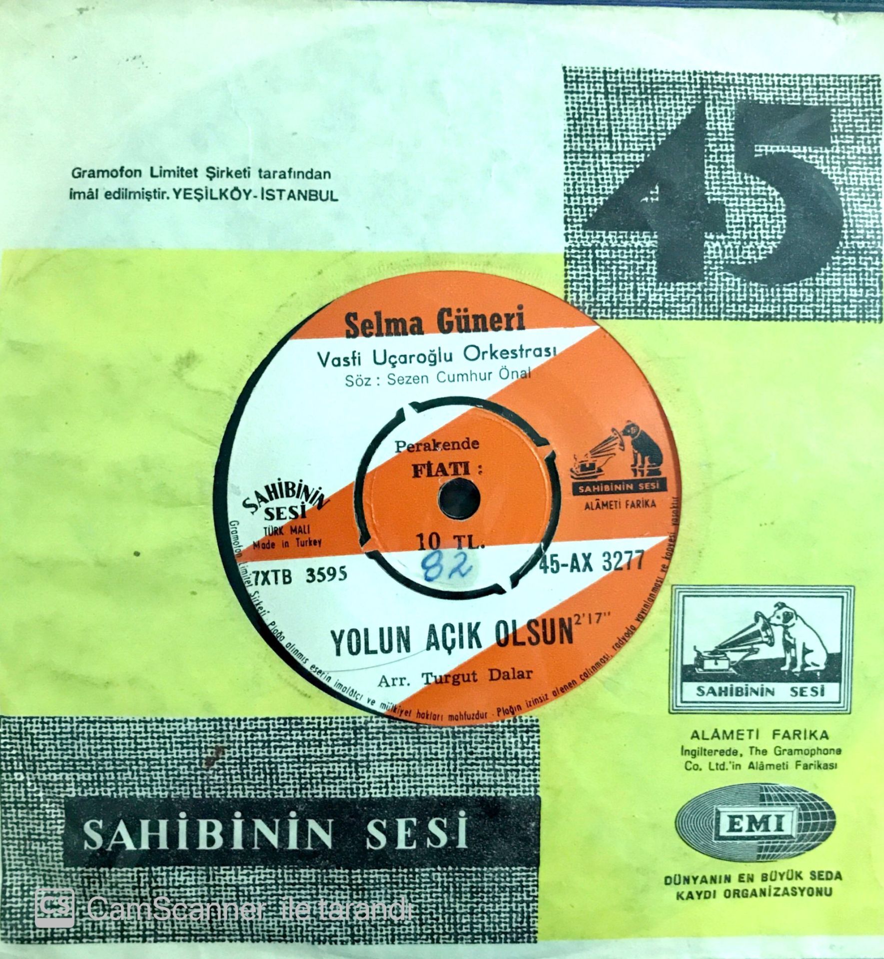 Selma Güneri Yolun Açık olsun 45lik