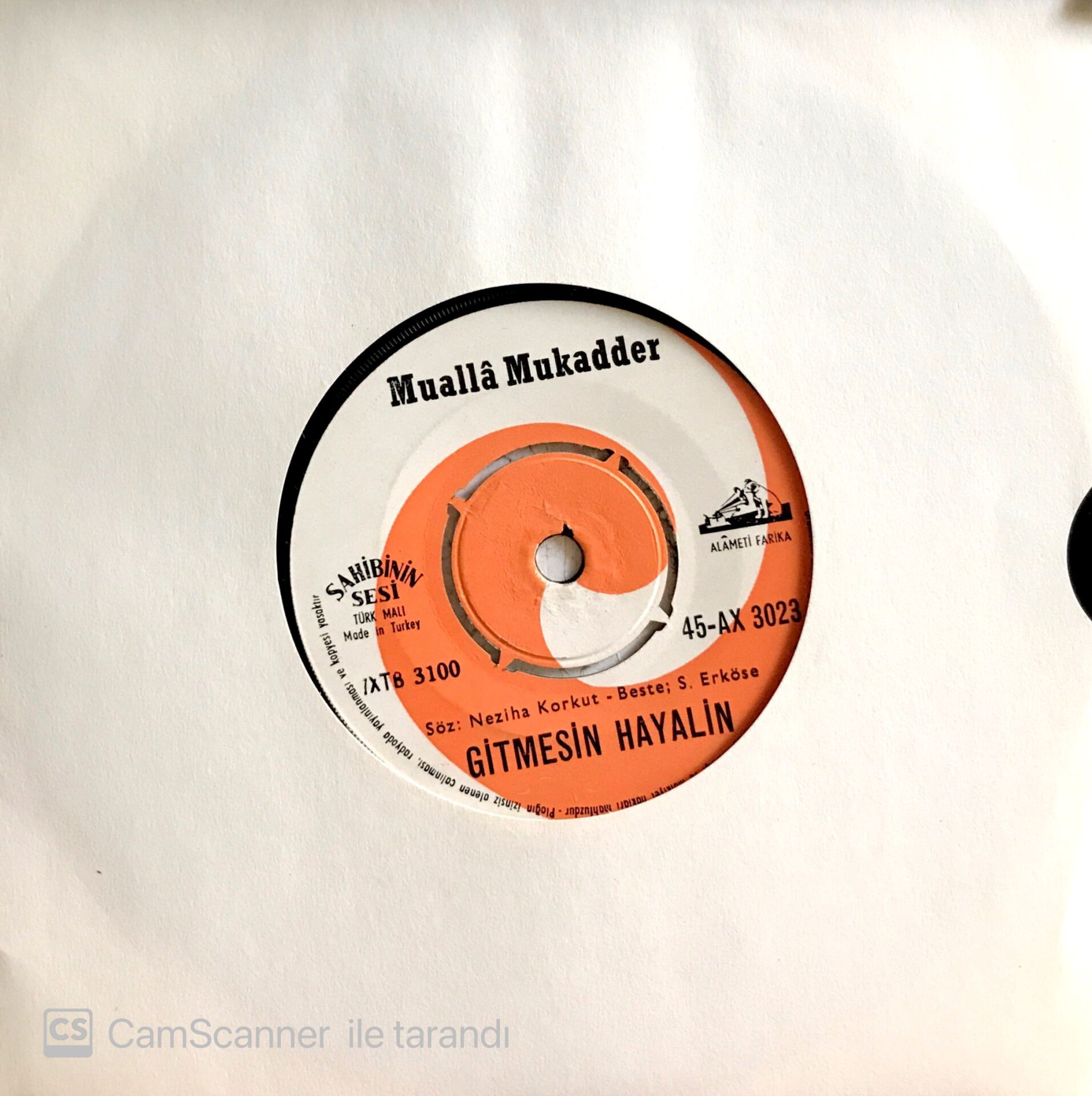 Mualla Mukadder / Gitmesin Hayalin 45'lik