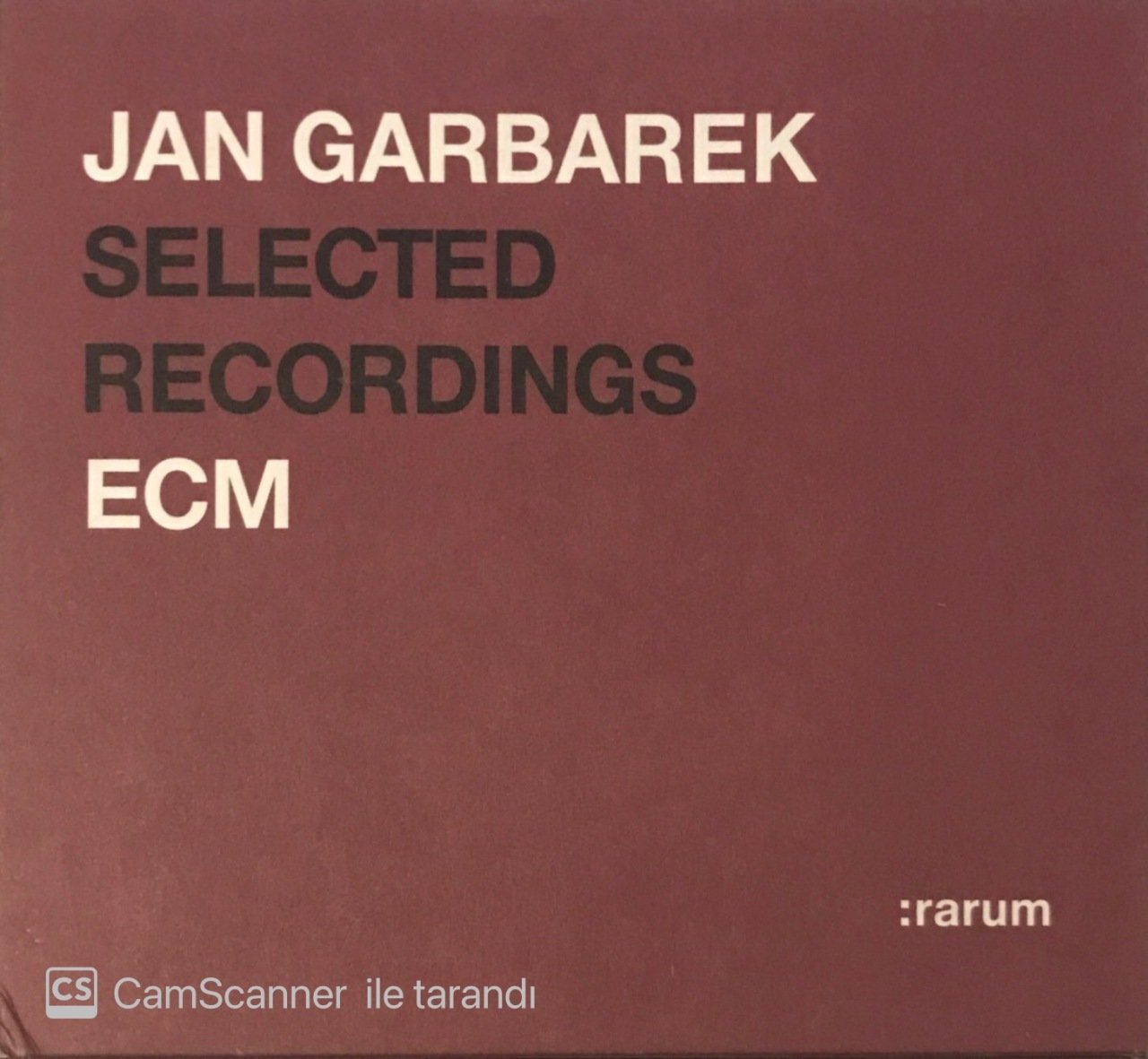 Jan Garbarek Selected Recordings Ecm CD