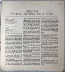 Billie's Blues The Original Recordings By Billie Holiday LP