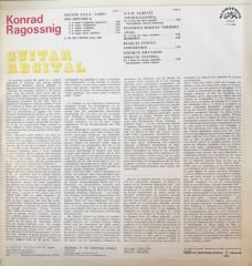 Konrad Ragossnig Guitar Recital LP