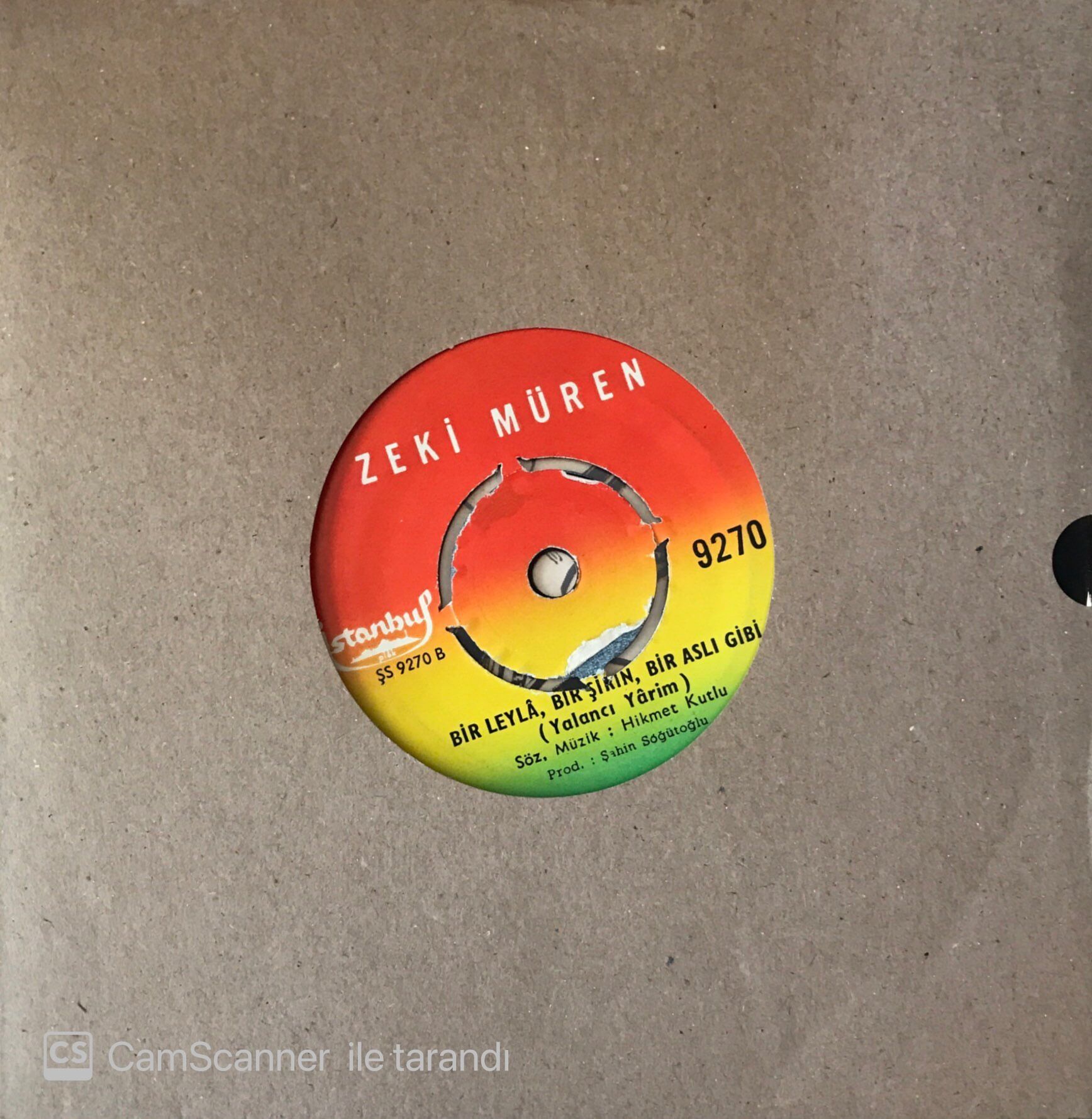 Zeki Müren Bir Leyla Bir Şirin Bir Aslı Gibi 45lik