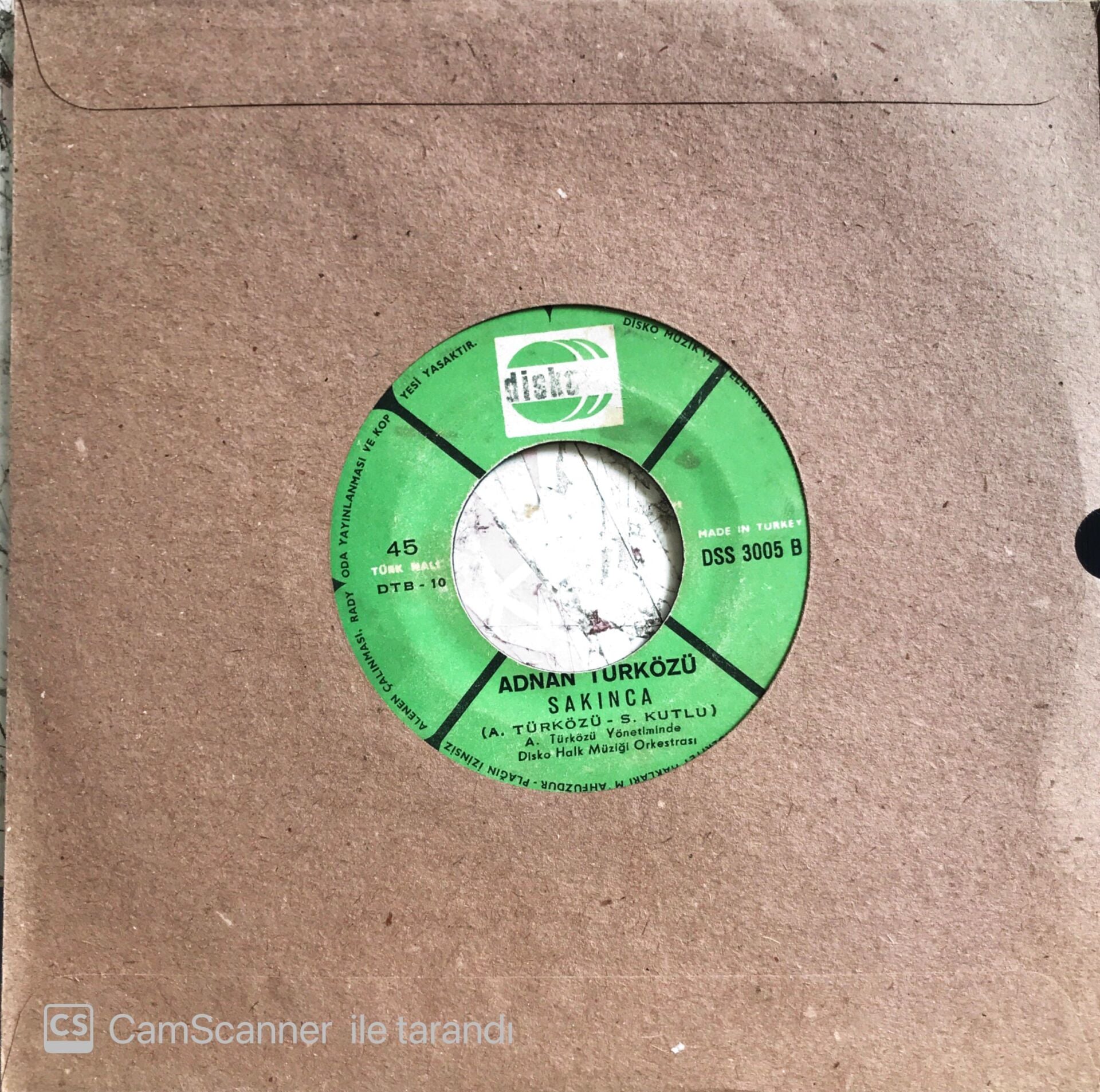 Adnan Türközü - Sakınca/Sakın - 45'lik