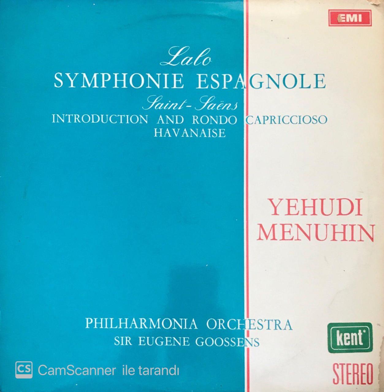 Yehudi Menuhin Symphonie Espagnole LP