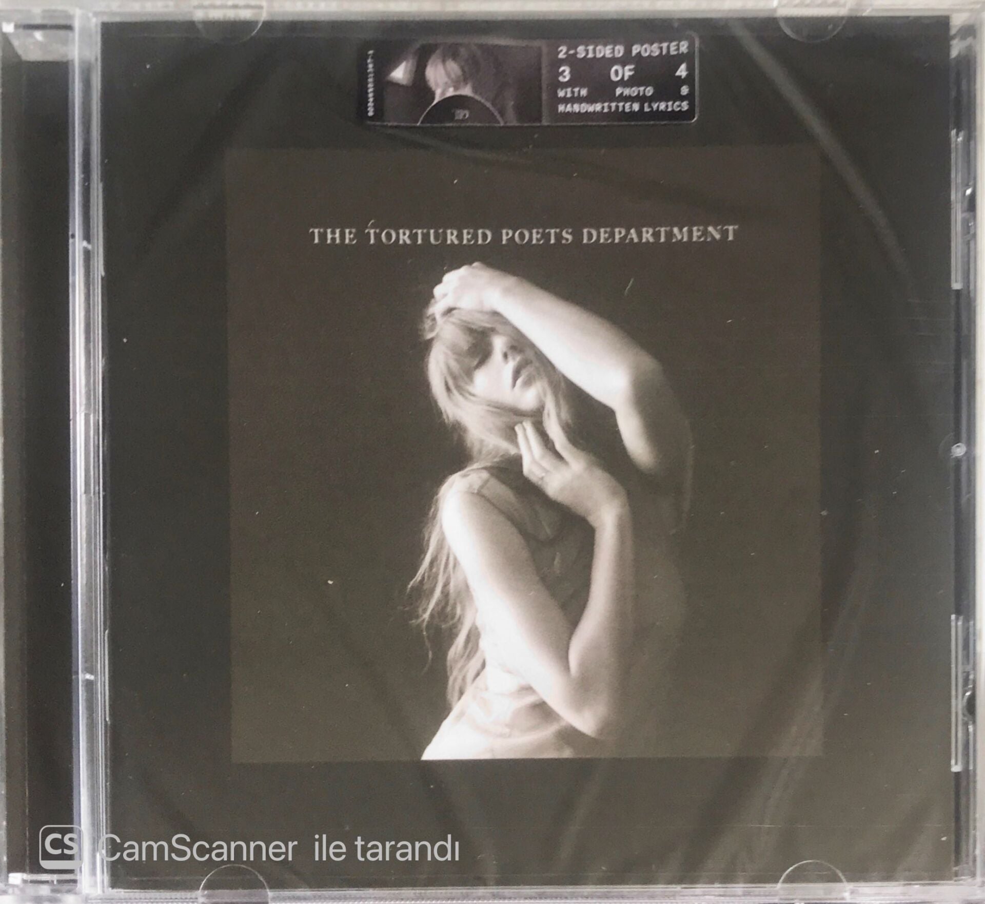 Taylor Swift - The Tortured Poets Department (2-Sided Poster 3 Of 4 With Photo & Handwritten Lyrics) - CD