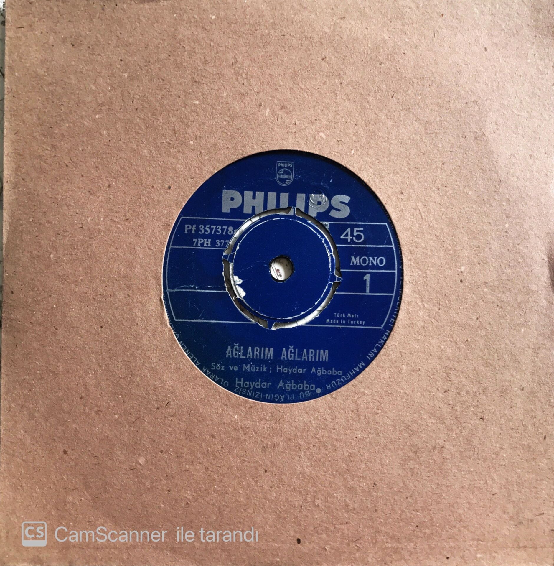 Haydar Ağbaba - Doldur Meyhaneci/Ağlarım Ağlarım - 45'lik