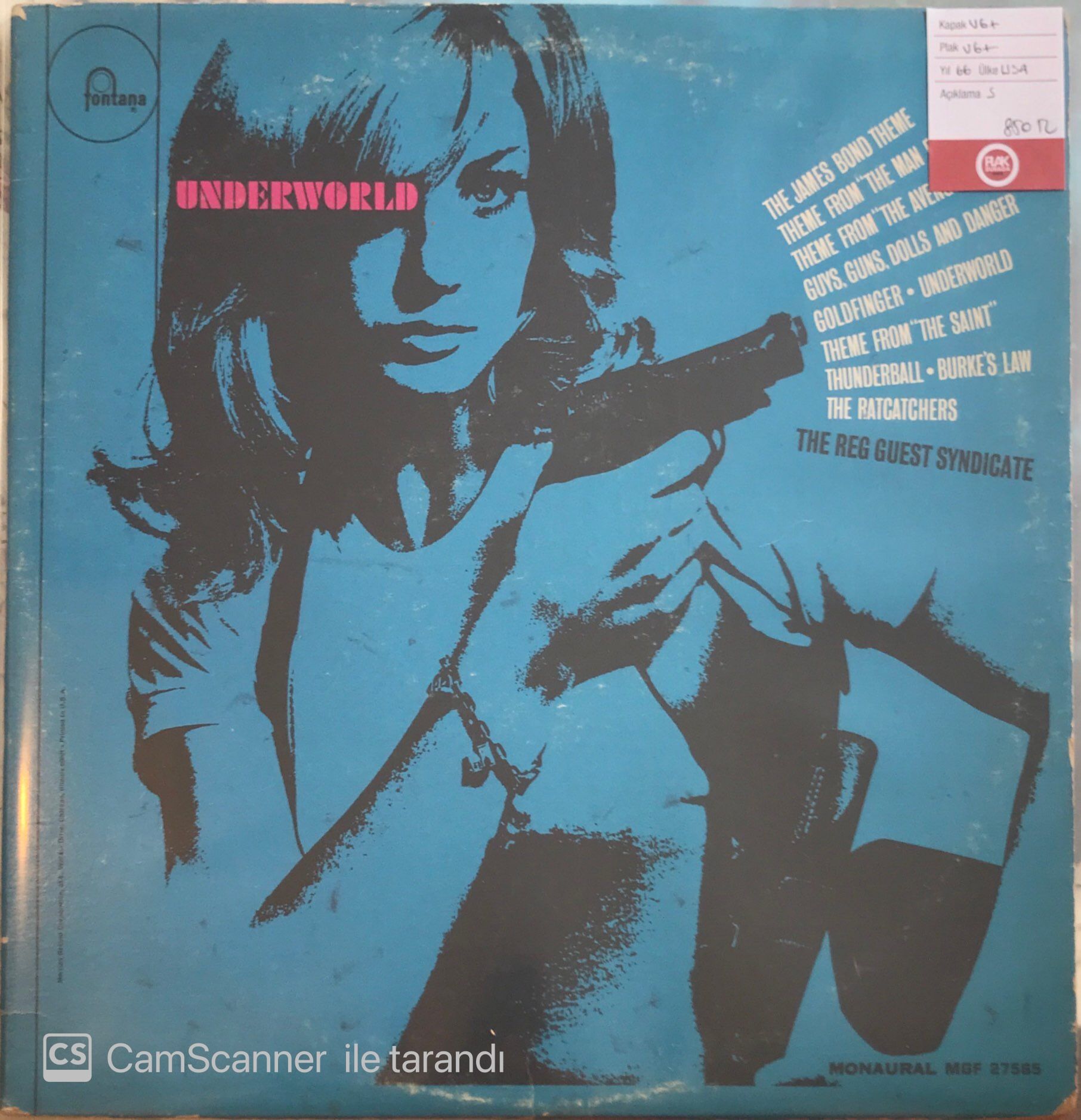 The Reg Guest Syndicate Underworld Soundtrack The James Bond Theme LP