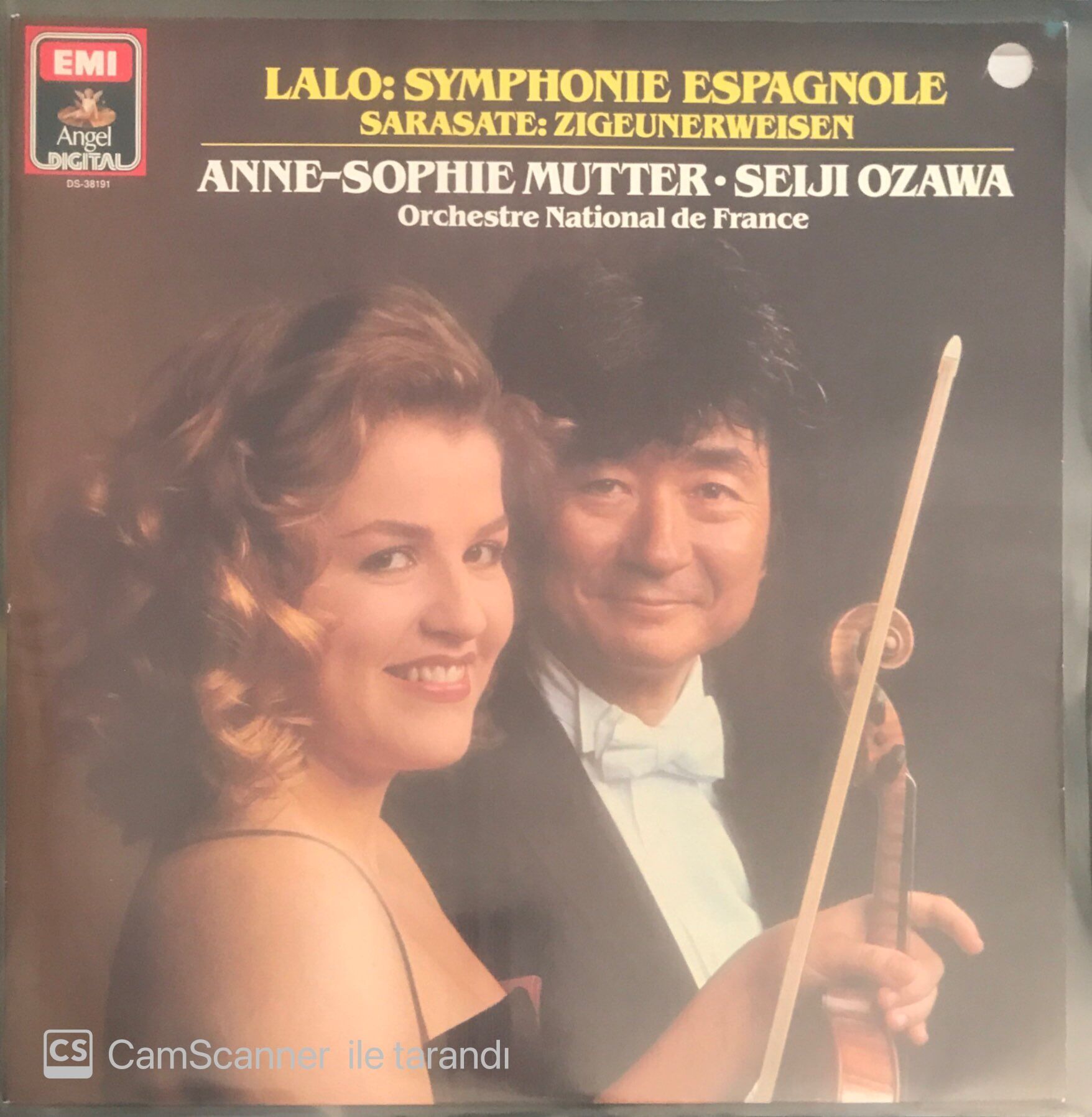 Anne-Sophie Mutter & Seiji Ozawa Lalo: Symphonie Espagnole - Sarasate: Zigeunerweisen LP