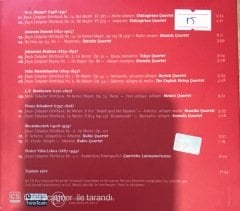 Kuartet/Dörtlü 18.Yüzyıldan Günümüze Yaylılar Dörtlüsü için Müzik CD