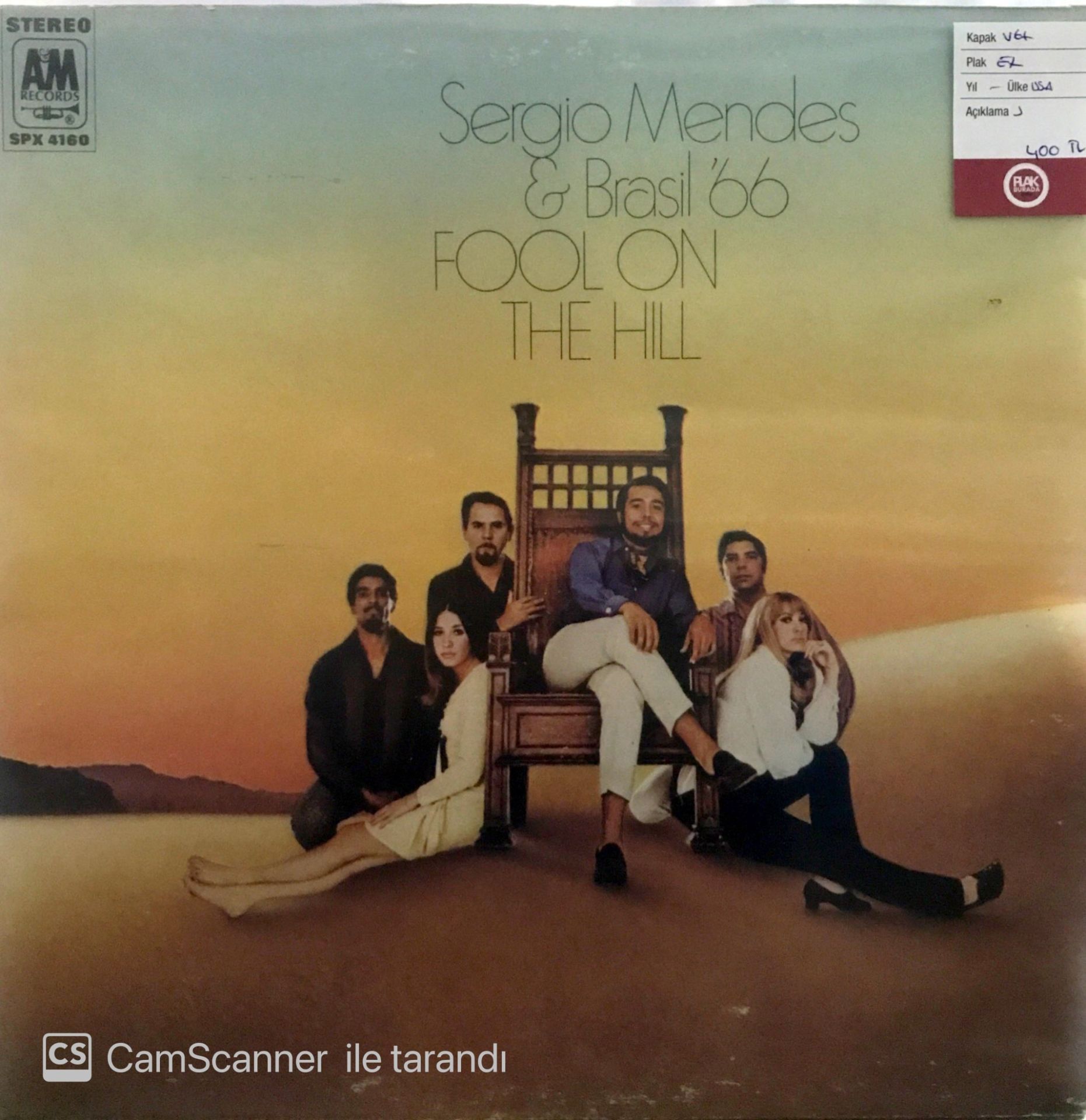 Sergio Mendes & Brasil '66 - Fool On The Hill LP