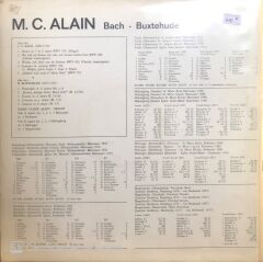Bach / Marie Claire Alain LP