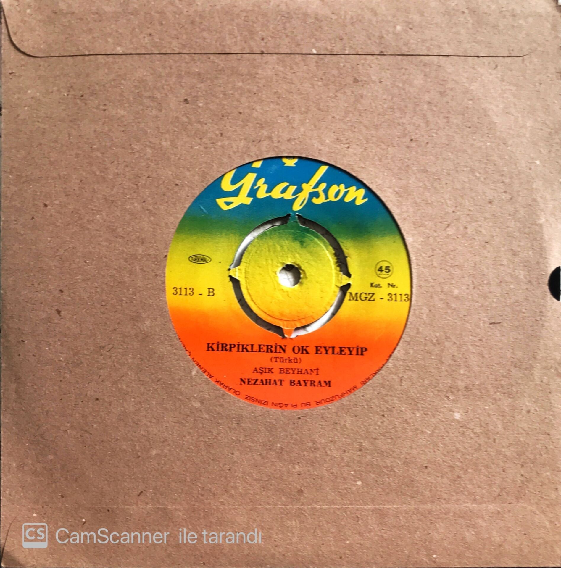 Nezahat Bayram - Diyarbekir Düzüne Kardaş Gitmem/Kirpiklerin Ok Eyleyip - 45'lik