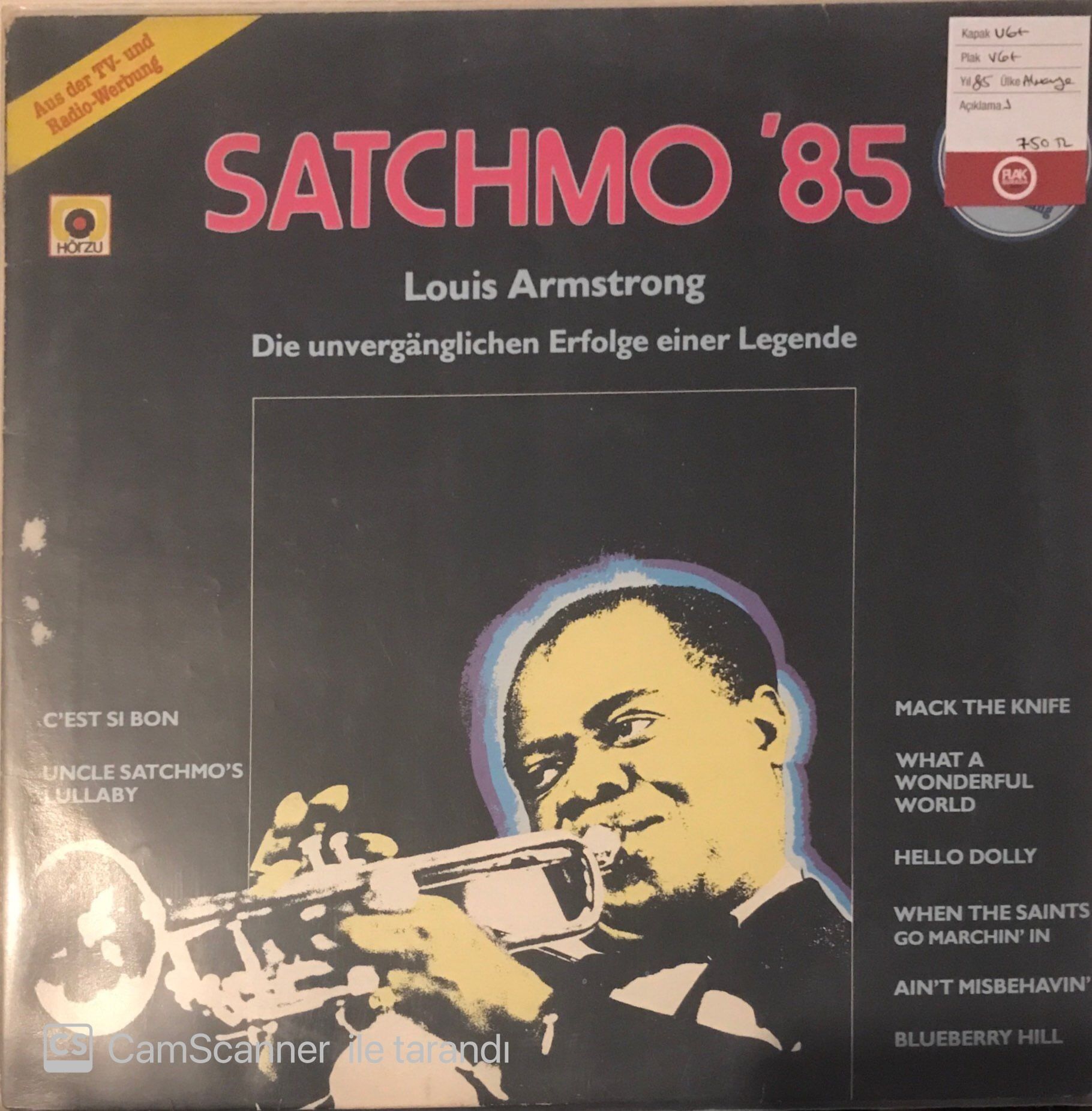 Louis Armstrong - Satchmo '85 LP