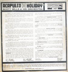 Scott Mills & His Orchestra - Acapulco Holiday - LP