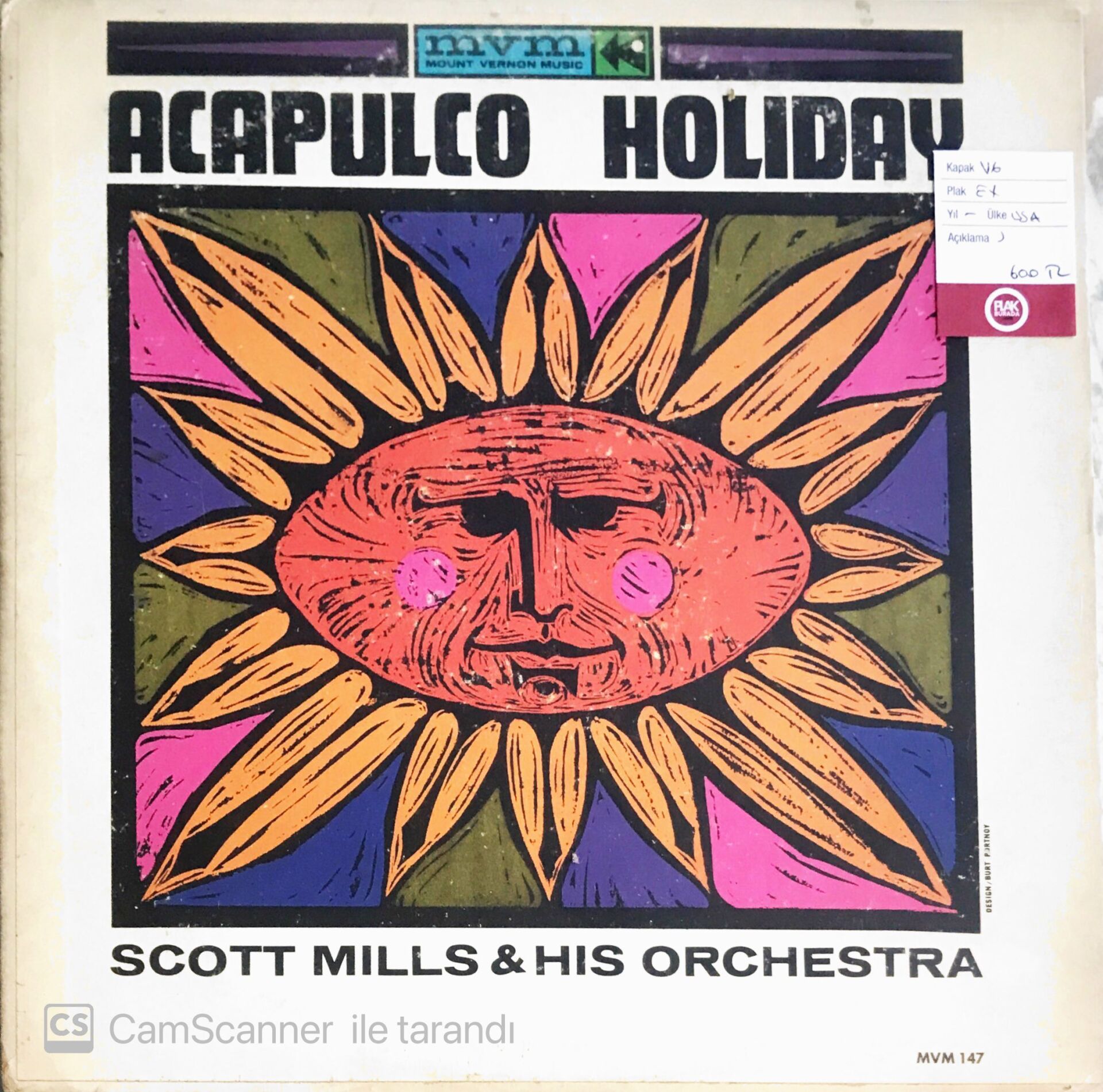 Scott Mills & His Orchestra - Acapulco Holiday - LP