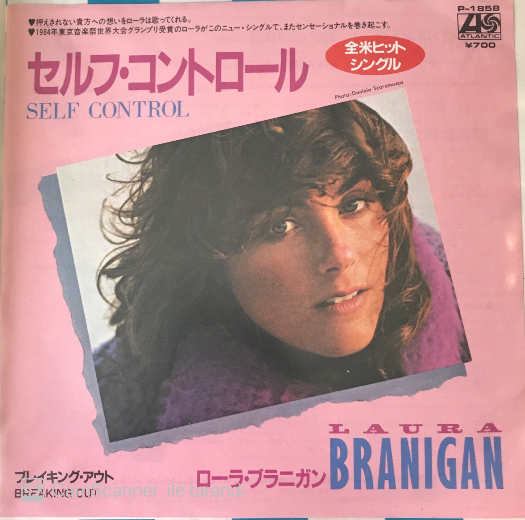 Laura Branigan Self Control Japon Baskı 45lik
