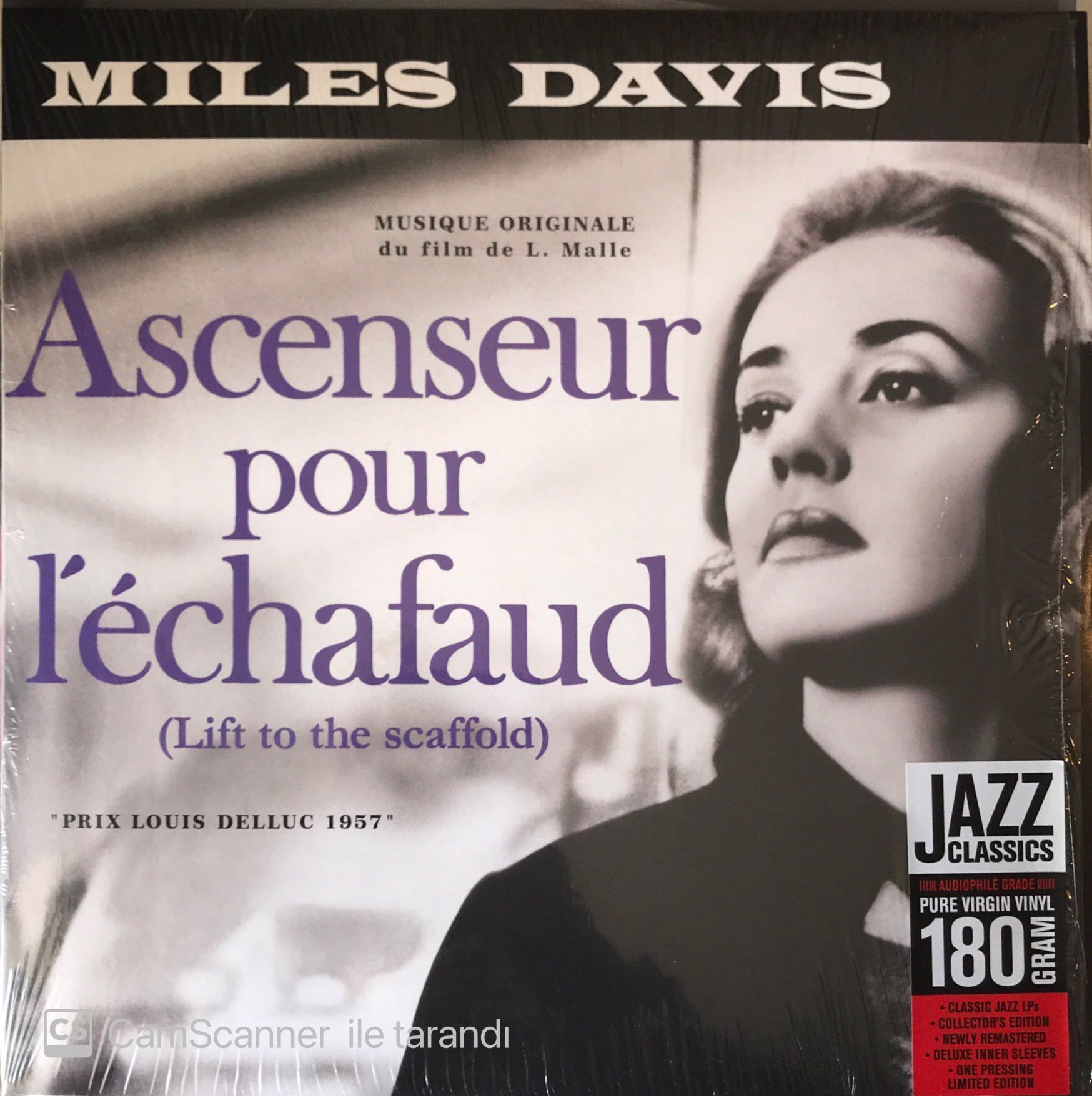 Miles Davis Original Soundtrack Ascenseur Pour L'echafaud (Lift To The Scaffold) Double LP