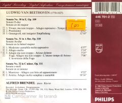 Beethoven / Piano Sonatas OP. 109, 110, 111 / Alfred Brendel CD