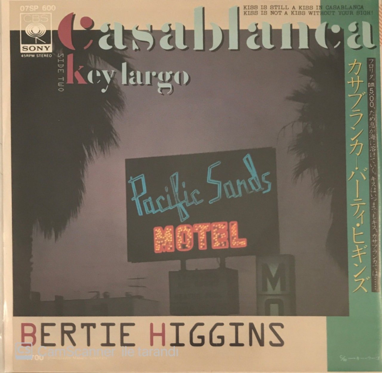 Bertie Higgins Casablanca Japon Baskı 45lik