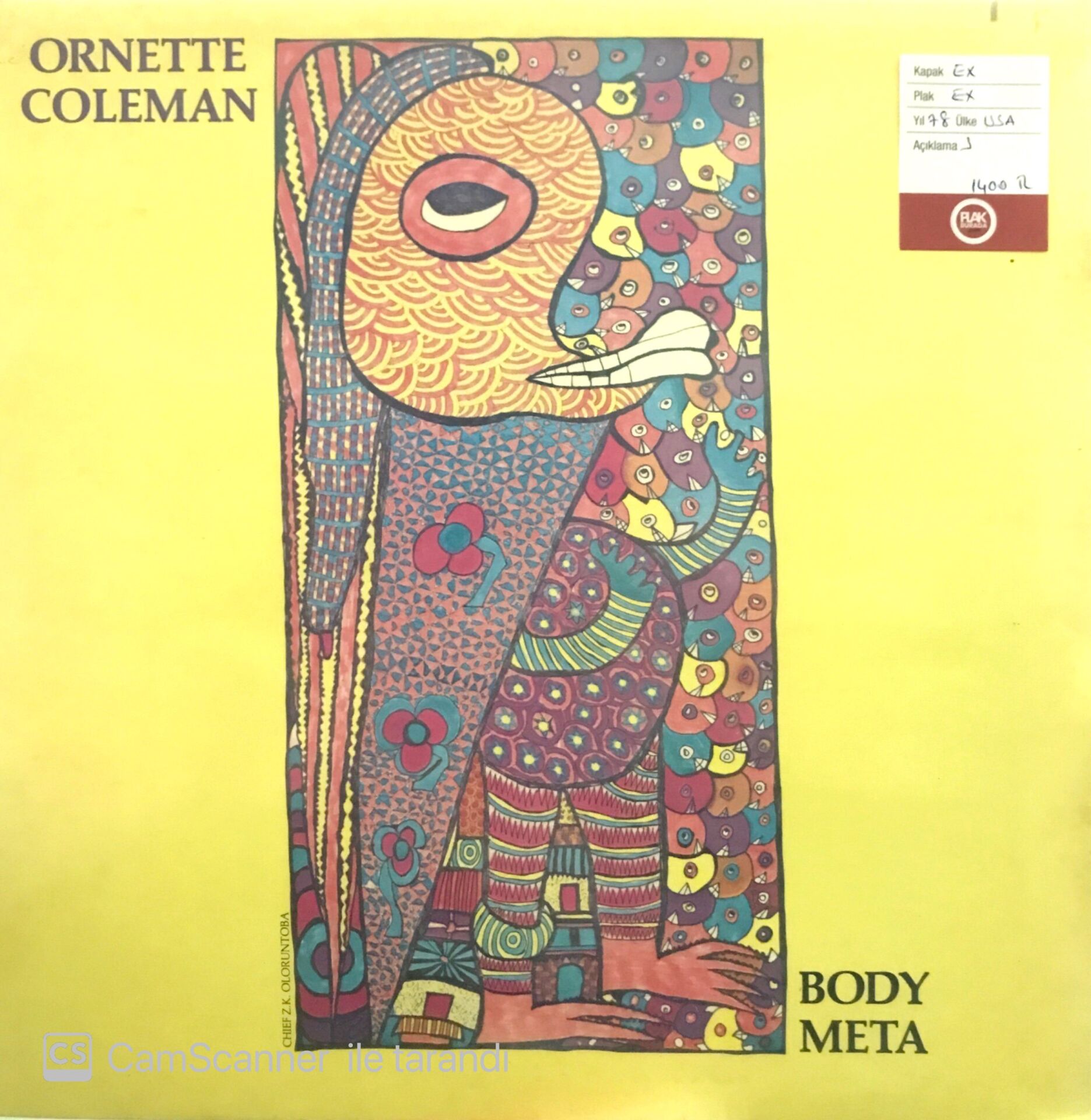 Ornette Coleman - Body Meta LP
