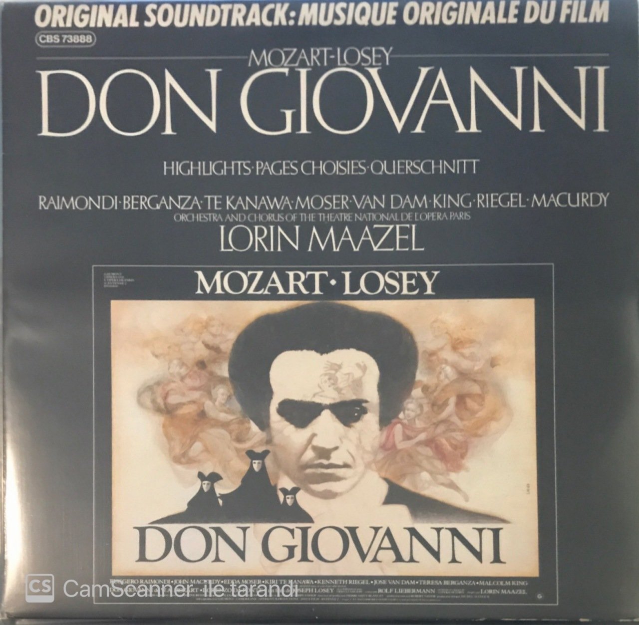Wolfgang Amadeus Mozart Don Giovanni LP