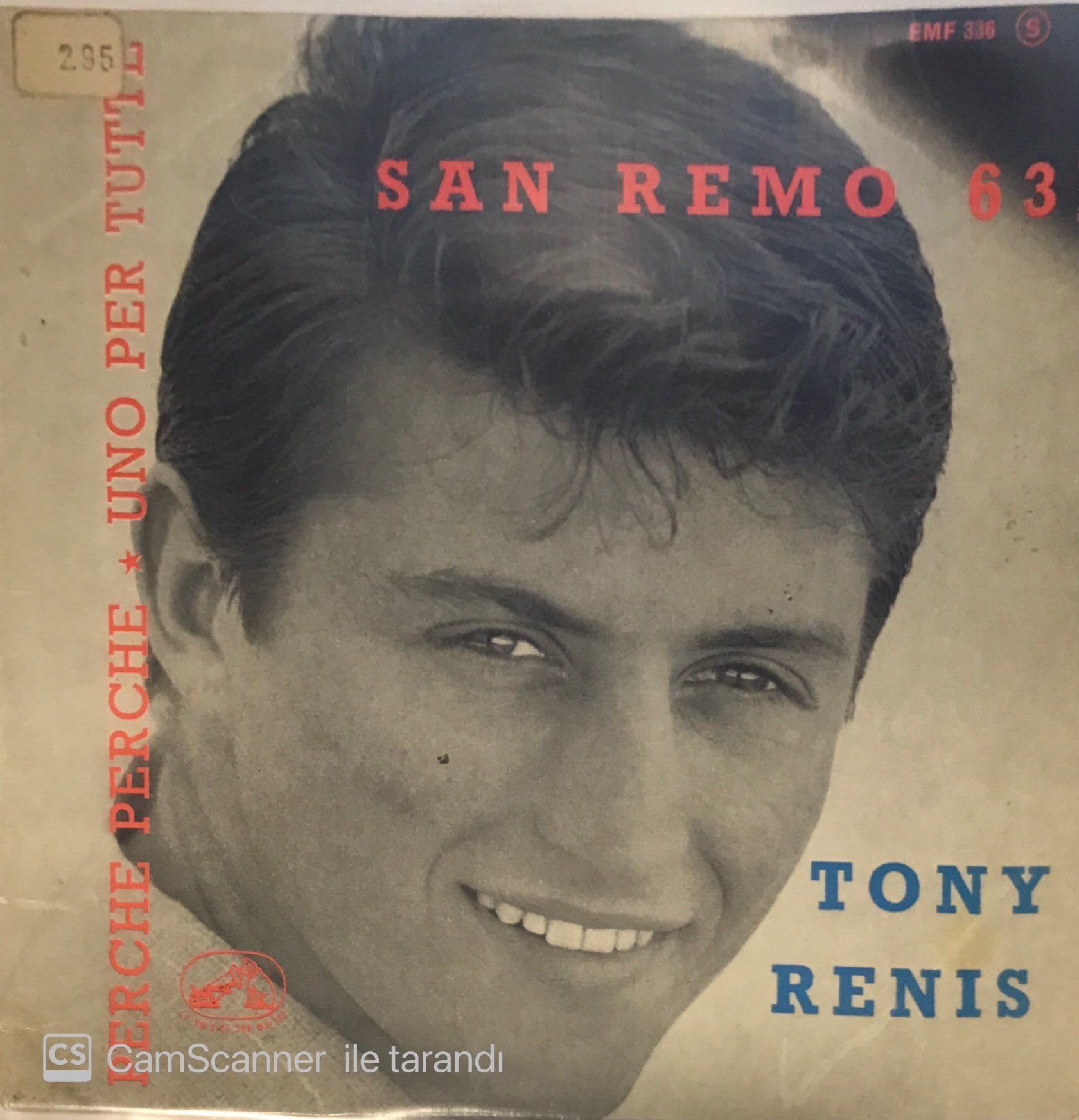 Tony Renis San Remo 63 Perche Perche 45lik