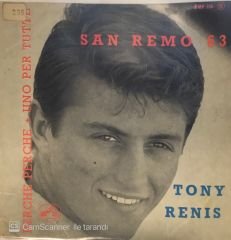 Tony Renis San Remo 63 Perche Perche 45lik